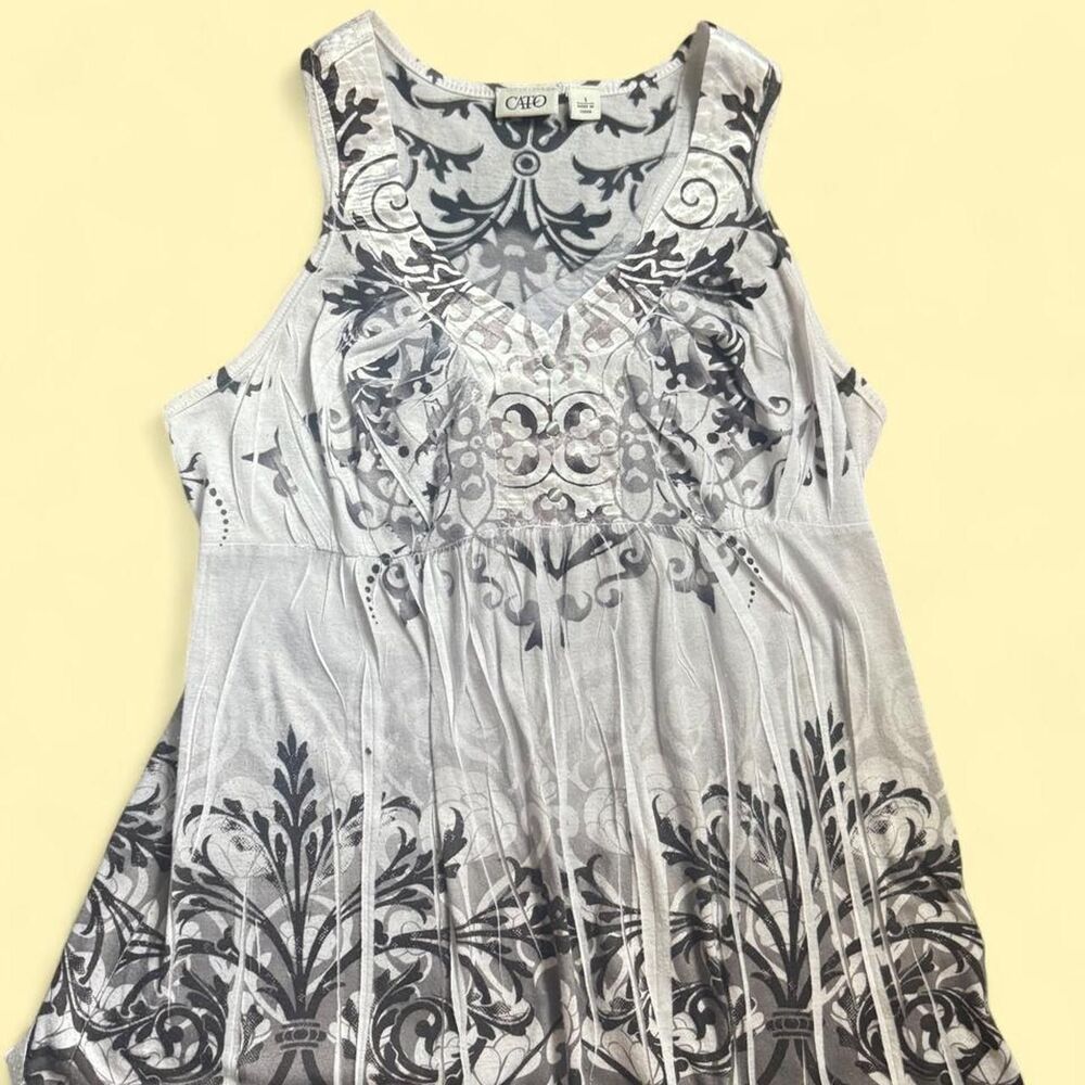 Cato Women's White and Black Vest